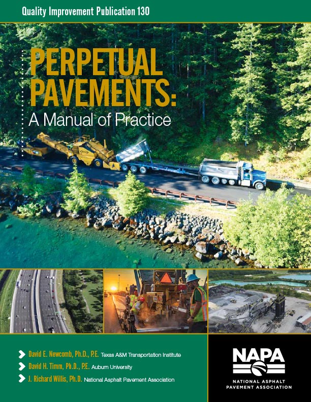 The National Asphalt Pavement Association (NAPA) of Greenbelt, Maryland 7/2020 published Perpetual Pavements: A Manual Of Practice