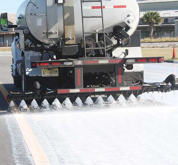Collaborative Aggregate's Delta Mist being applied