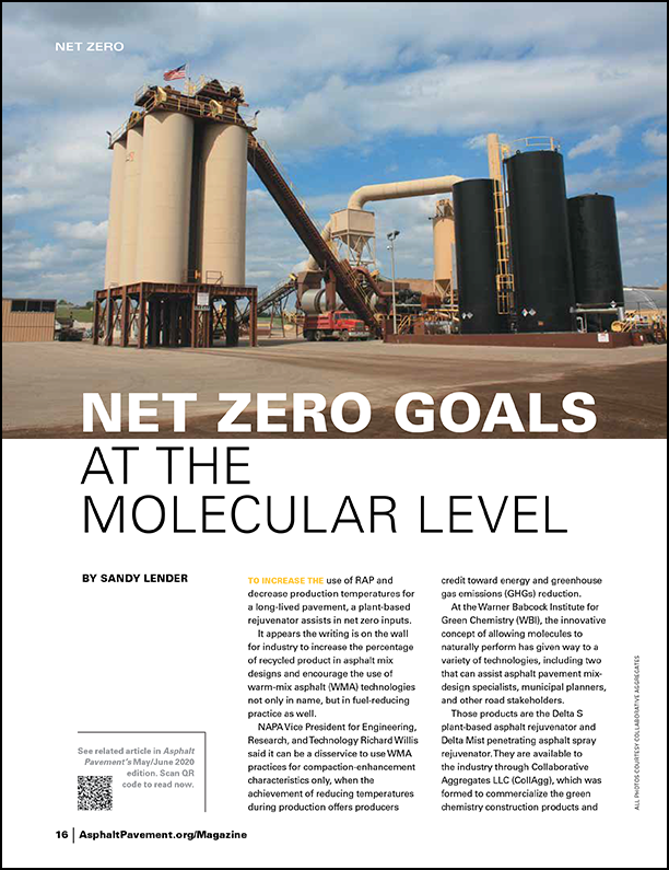 Delta -S Net Zero Goals at the Molecular Level NAPA AP Mag Mar-Apr 2022
